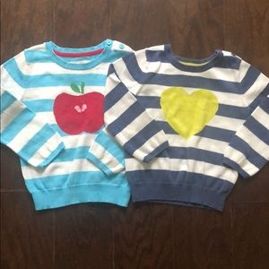 Bundle of 2 cotton Mini Boden cotton sweaters
